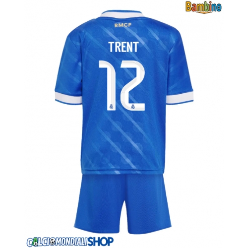 Maglie da calcio Real Madrid Alexander-Arnold #12 Terza Maglia Bambino 2025-26 Manica Corta + Pantaloni corti)